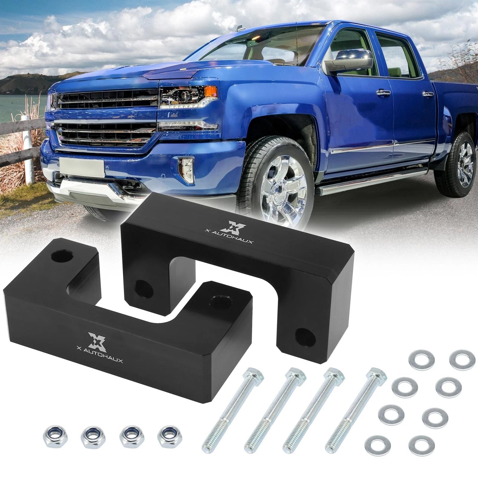 2.5" Front Leveling Lift Spacers Kit for Chevrolet Silverado 1500 GMC (2014–2020)