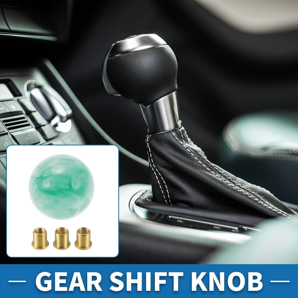Shift Knob Set for Automatic and Manual Transmissions (Acrylic Green White)