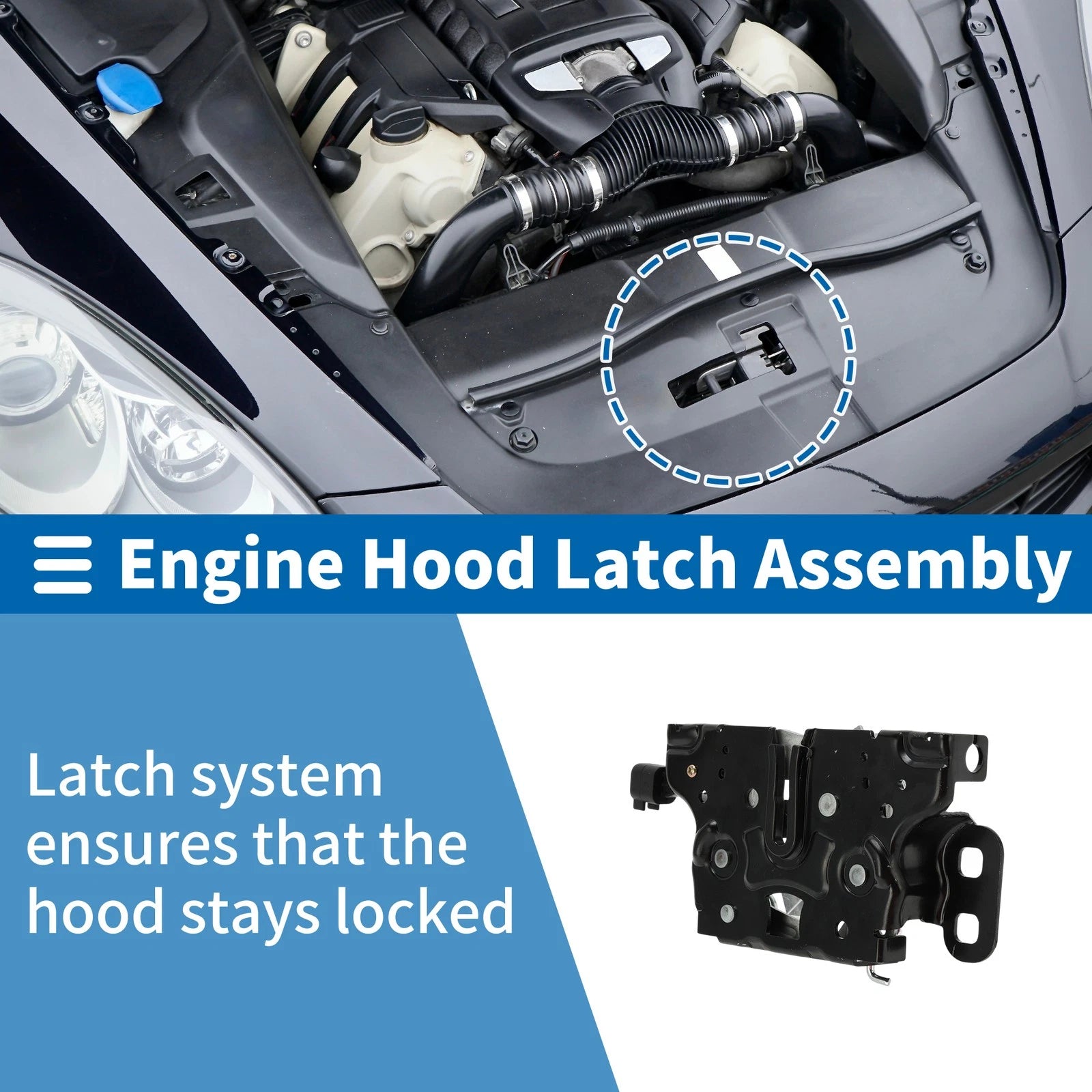 Hood Latch Assembly for Jeep Compass (2017–2019) No. 68248965AD