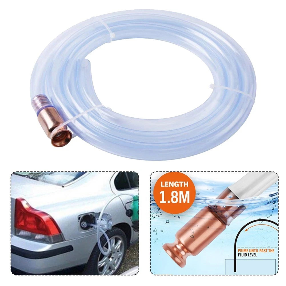 34 Inch Siphon Solution with 6 Foot Hose for Liquid Transfers