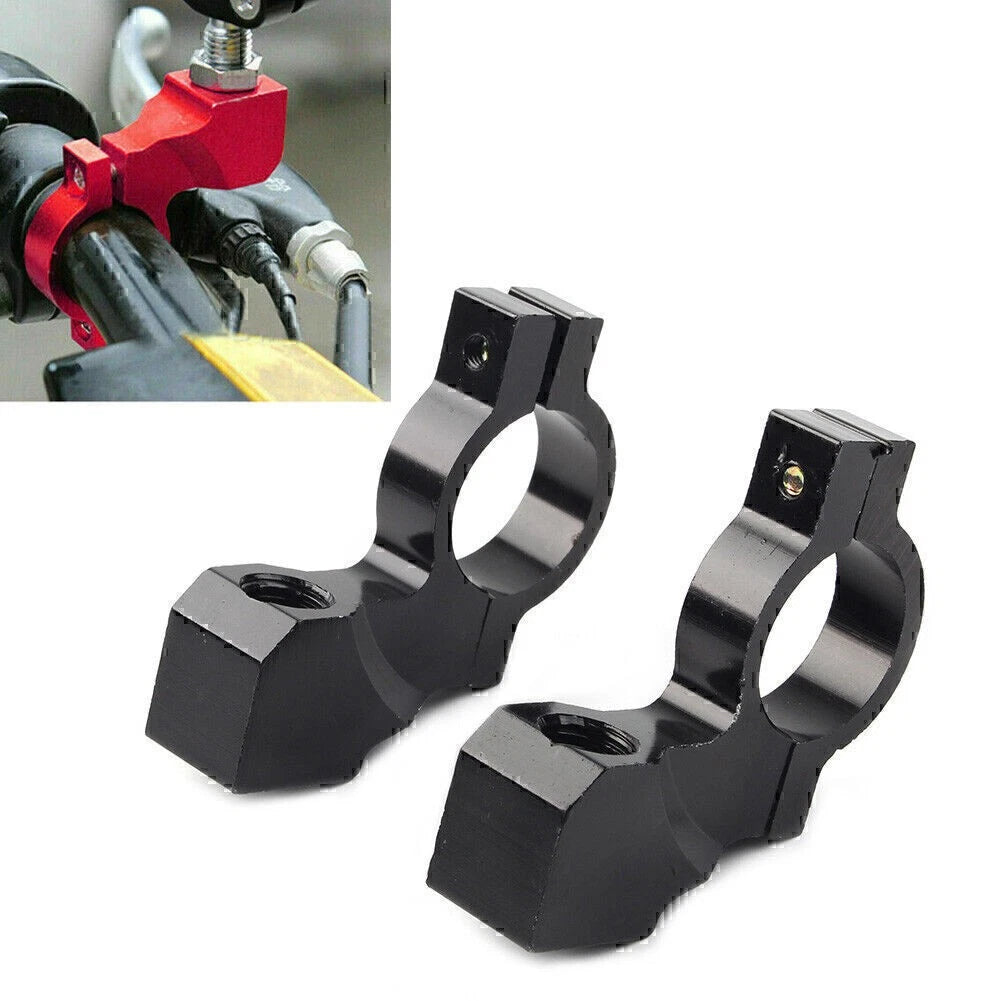 10mm Thread 7/8'' Motorcycle Bike Handlebar Rearview Mirror Mount Bracket Clamp