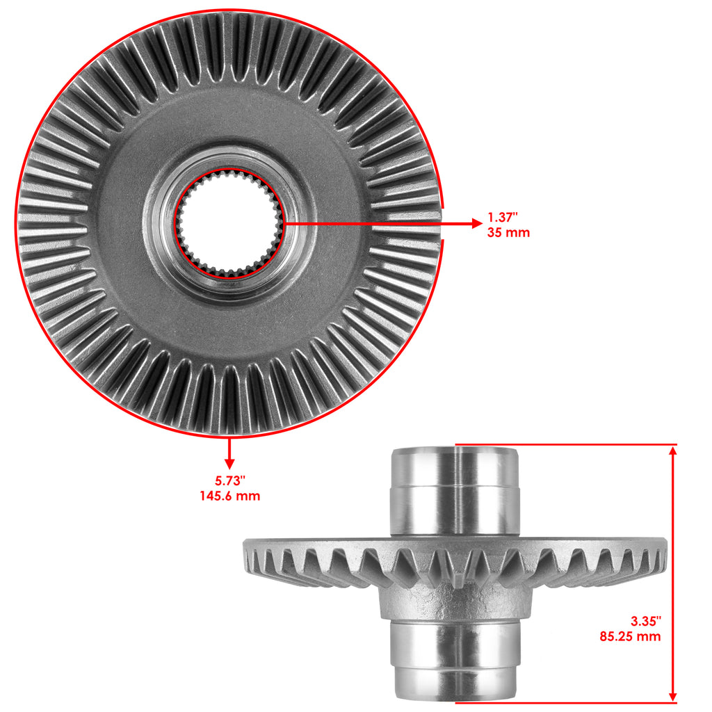 Rear Differential Gear Pinion Kit Replacement for Honda (2005–2015)