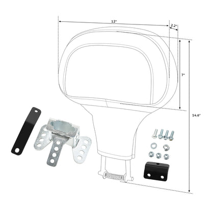 Backrest Pad for Harley Touring Road Electra Street Glide FLHX (2014–2023)