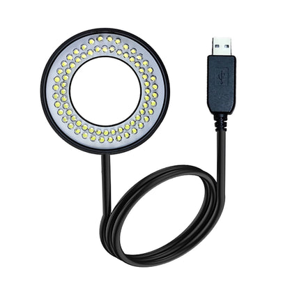 USB 72 LED Ring Light Microscope Adjustable Illuminator Focus Lamp