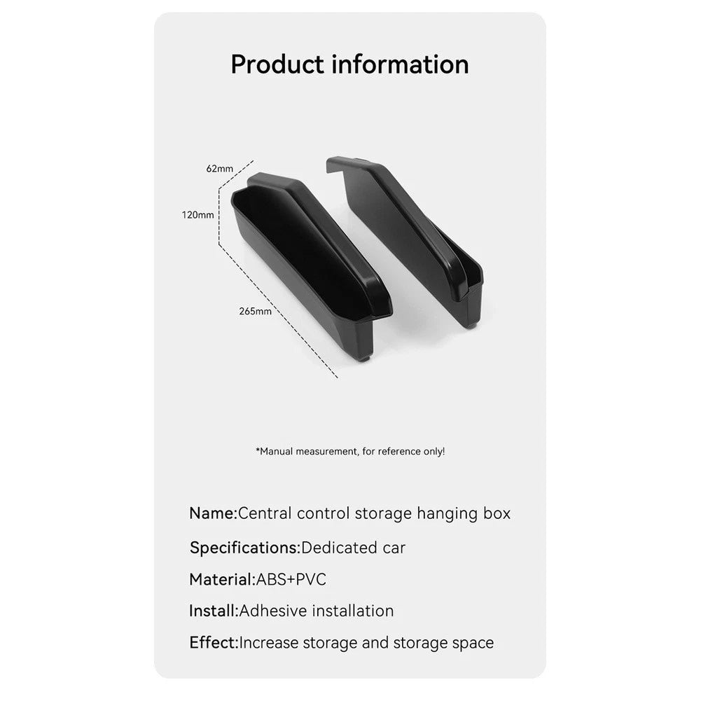 24 25 For JIMNY Center Console Hanging Storage Box Made With ABS PVC Waterproof
