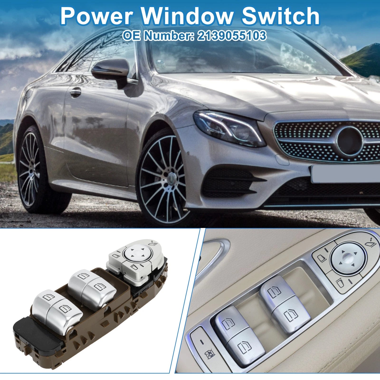 Power Window Switch for Mercedes-Benz E-Class (2017–2020) 2139055103