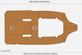 EVA Pads for Sea Hunt Ultra 239 (2021) - Foam Teak Deck Flooring Mat
