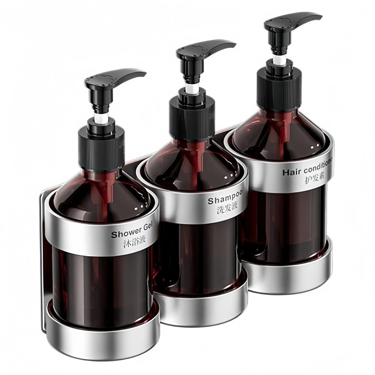 Wall Mounted Soap Dispenser for Shampoo Body Wash and Gel