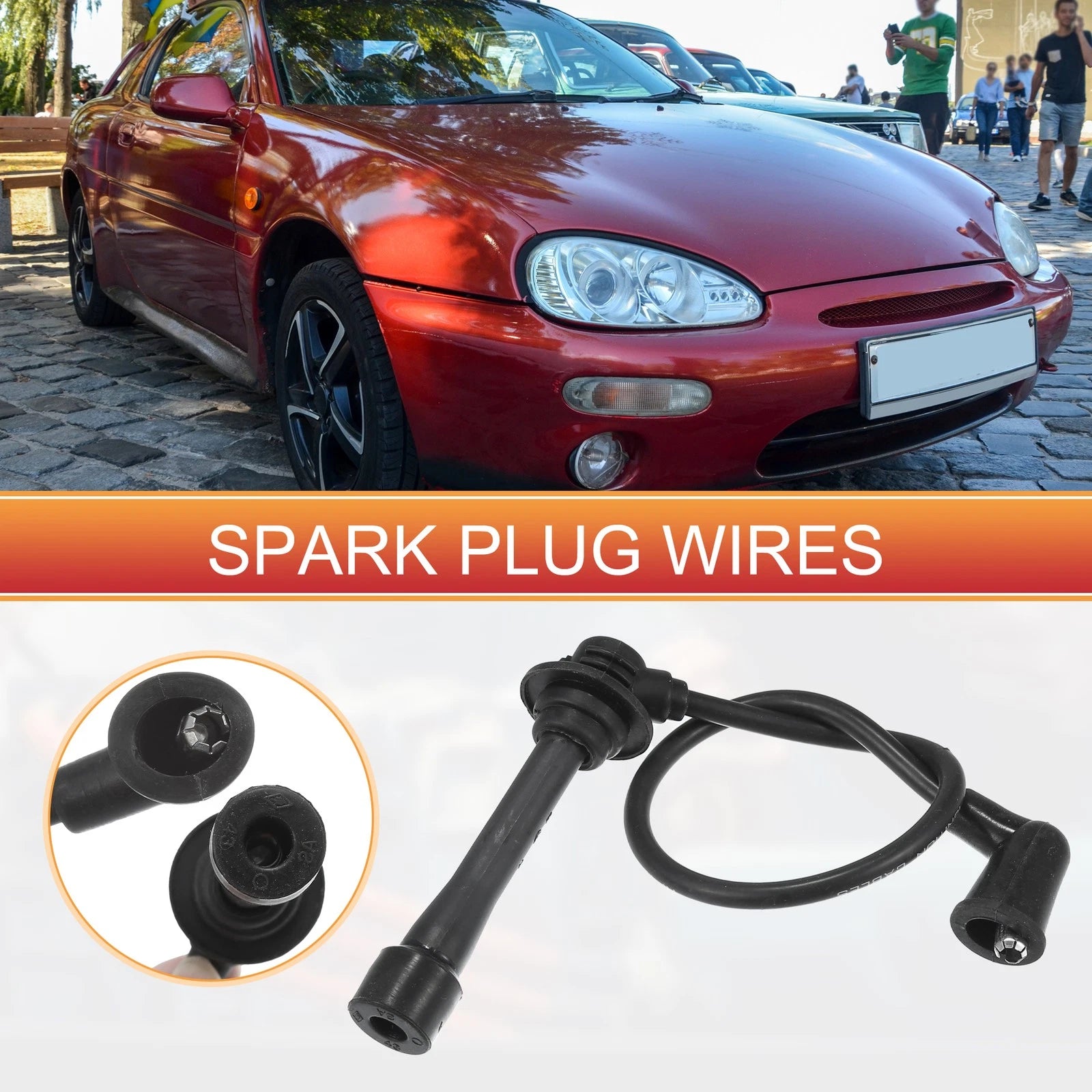 4PCS Spark Plug Wire Ignition Cable for Mazda MX-3 (1994–1996)