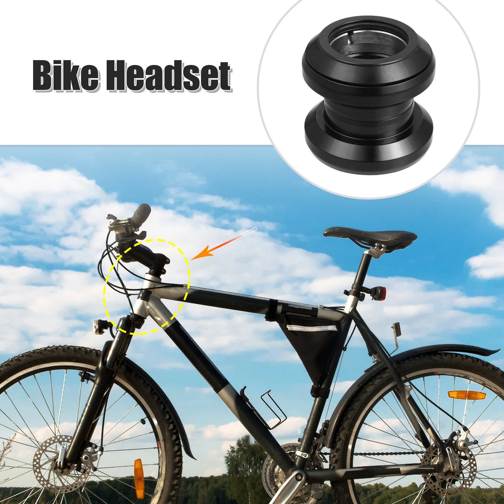 Bicycle Headset Bearing Replacement for Threadless MTB Road Bike (29.6mm) (Black)