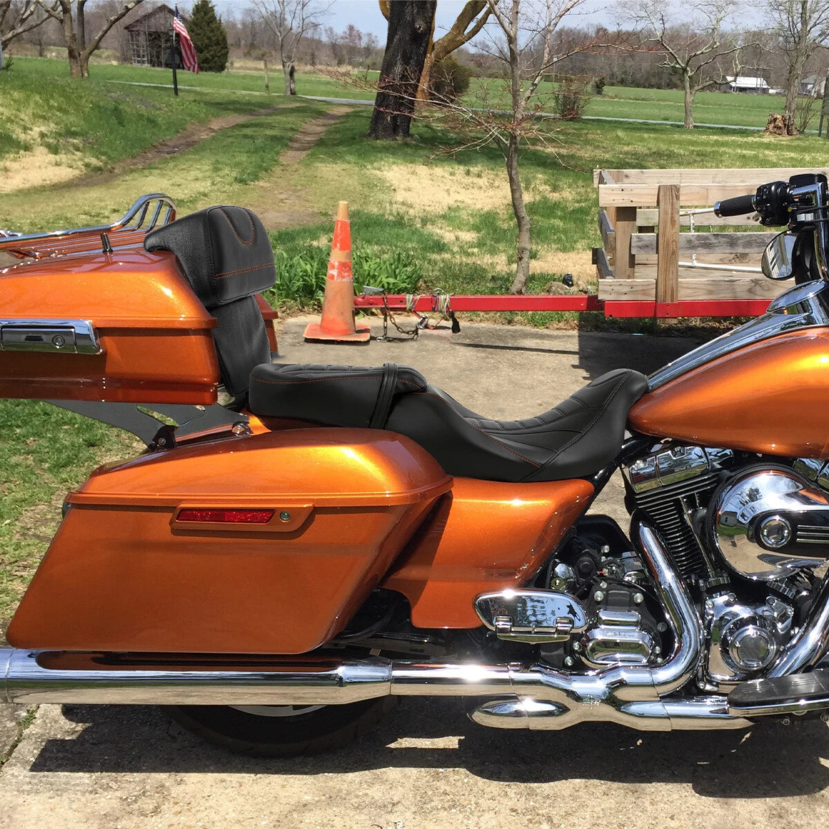 Seat Backrest for Harley Electra Glide & Street Glide (2014–2023)