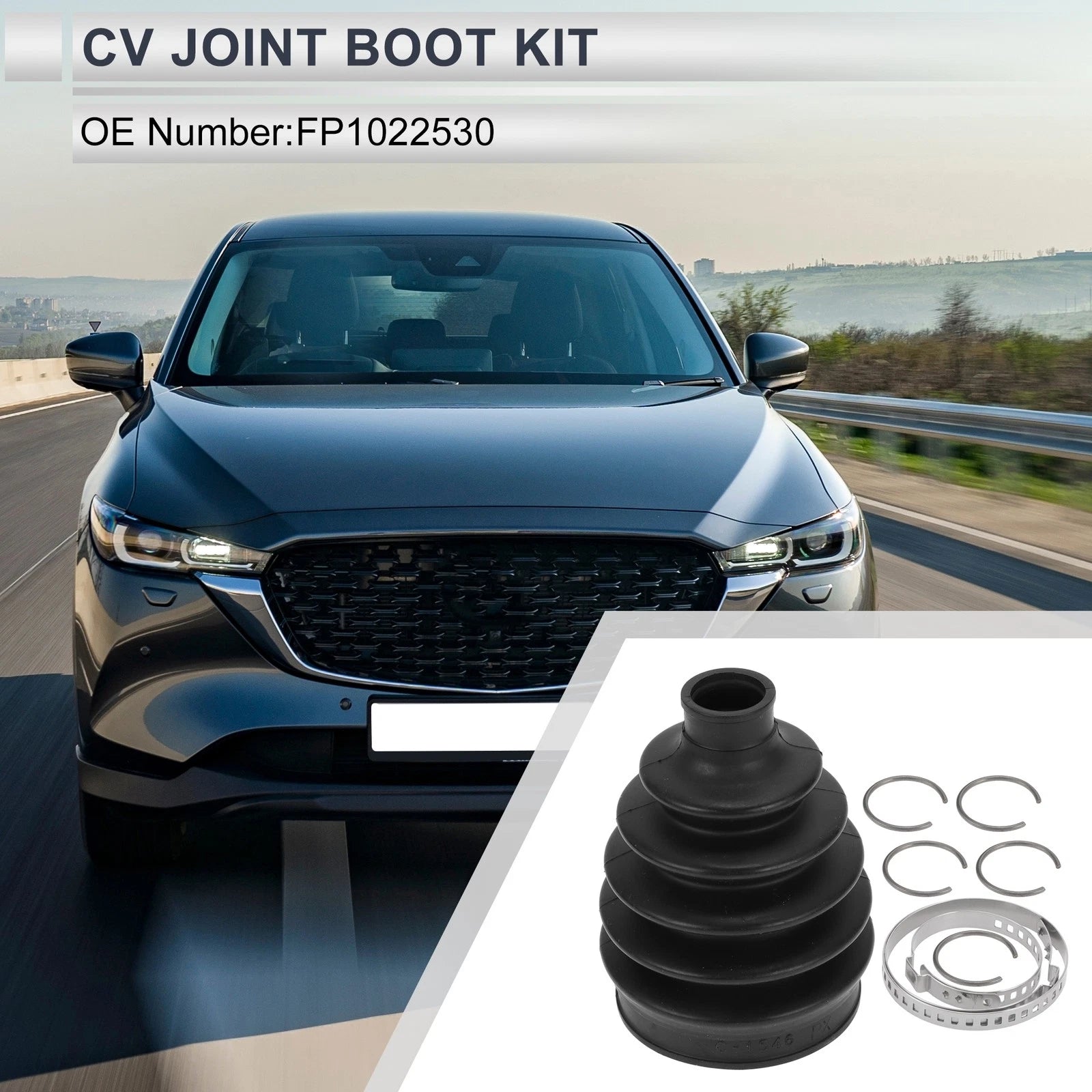 Outer CV Joint Boot Kit with Clamps for Mazda 5 (2012–2015)