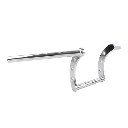 7/8" Chrome Z Bar Drag Handlebars for Harley Chopper Bobber