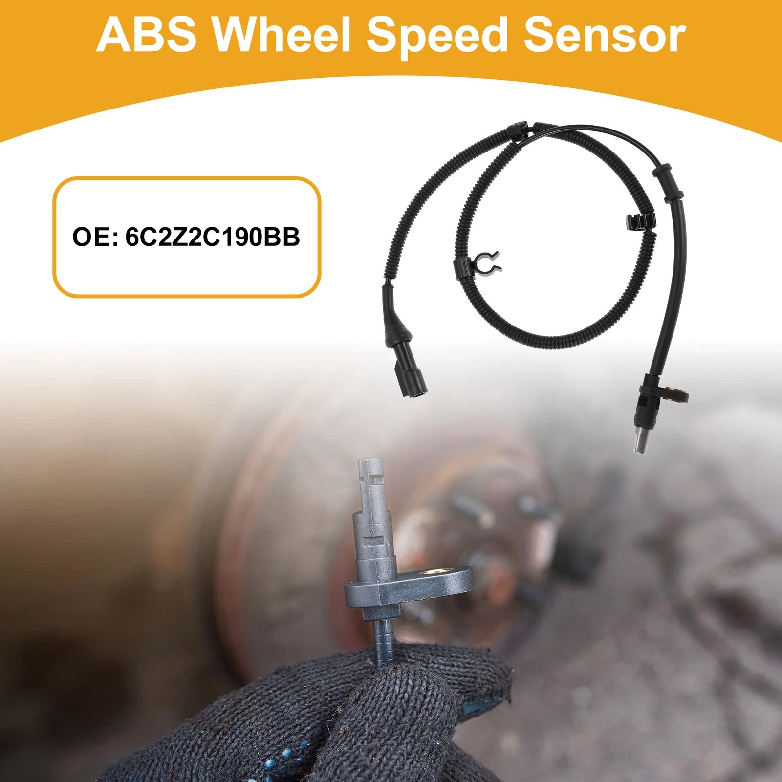 ABS Wheel Speed Sensor No. 6C2Z2C190BB for Ford E-250 (2006–2007) Rear Right
