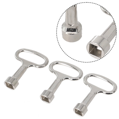 Set of 3 Square Key 8mm Vent Key for Water Taps and Heating Systems