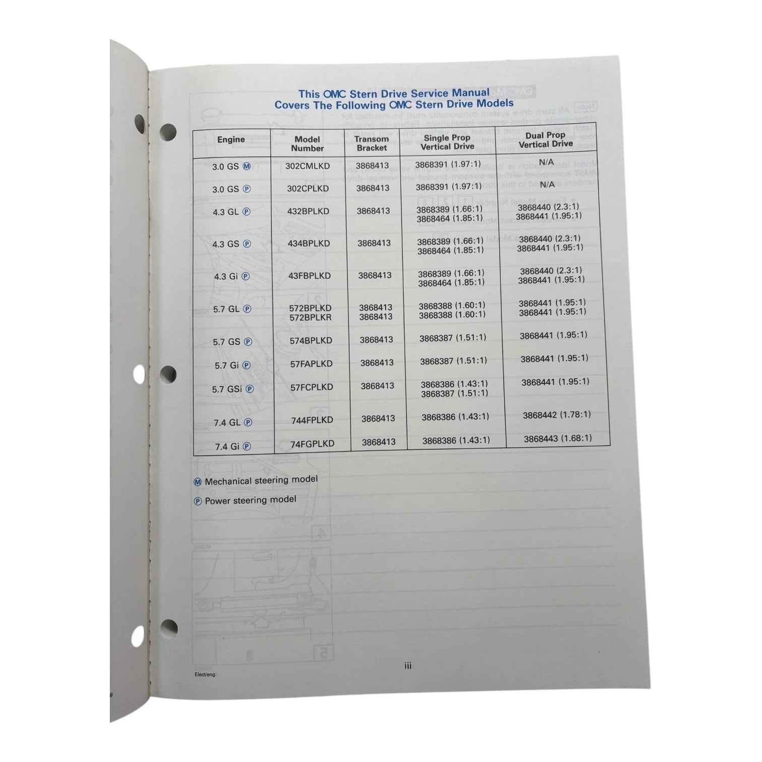 OMC Stern Drives Electrical/Ignition Service Manual 507283 (1996)