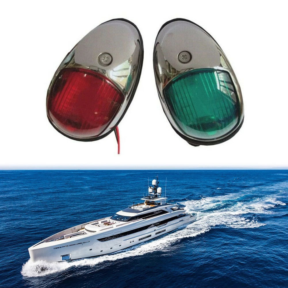 2X LED Navigation Lights for Marine Boat (12V)
