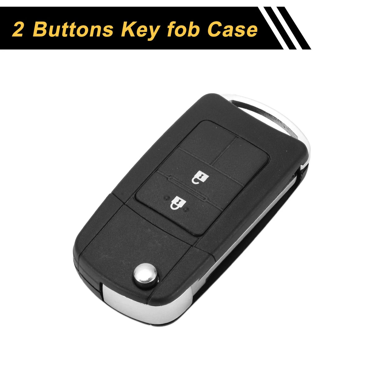 2 Button Key Fob Shell Case Replacement for Toyota RAV4 (2013–2015)
