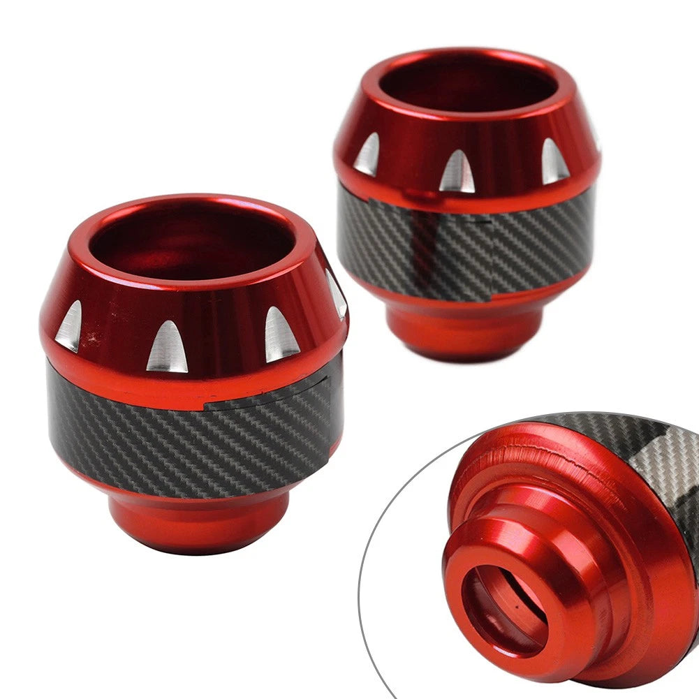 Front Fork Frame Sliders for Motorcycle (Alu, Red)