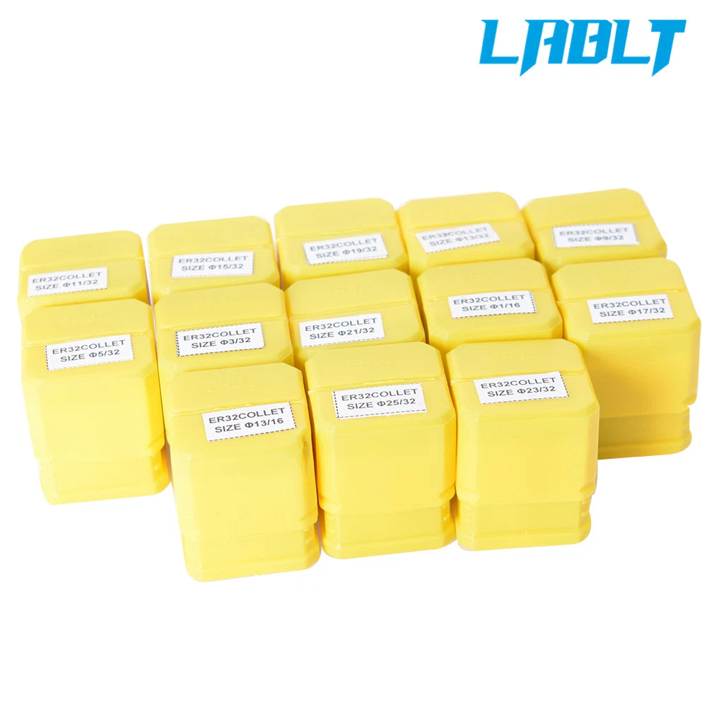 13-Pack ER32 1/16"-13/16" Spring Collet for CNC Milling Lathe Machine