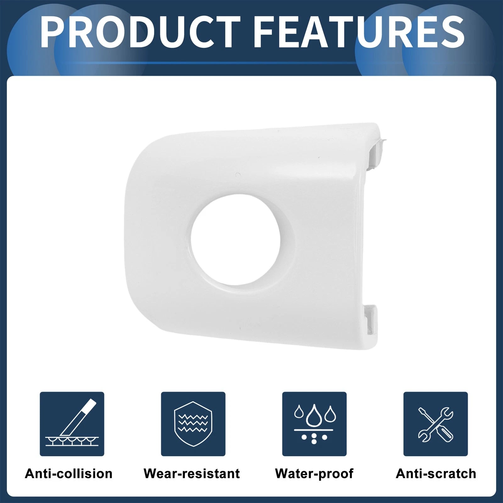 Door Handle Cover Front Left Replacement for Audi A4 Avant (2013–2015)