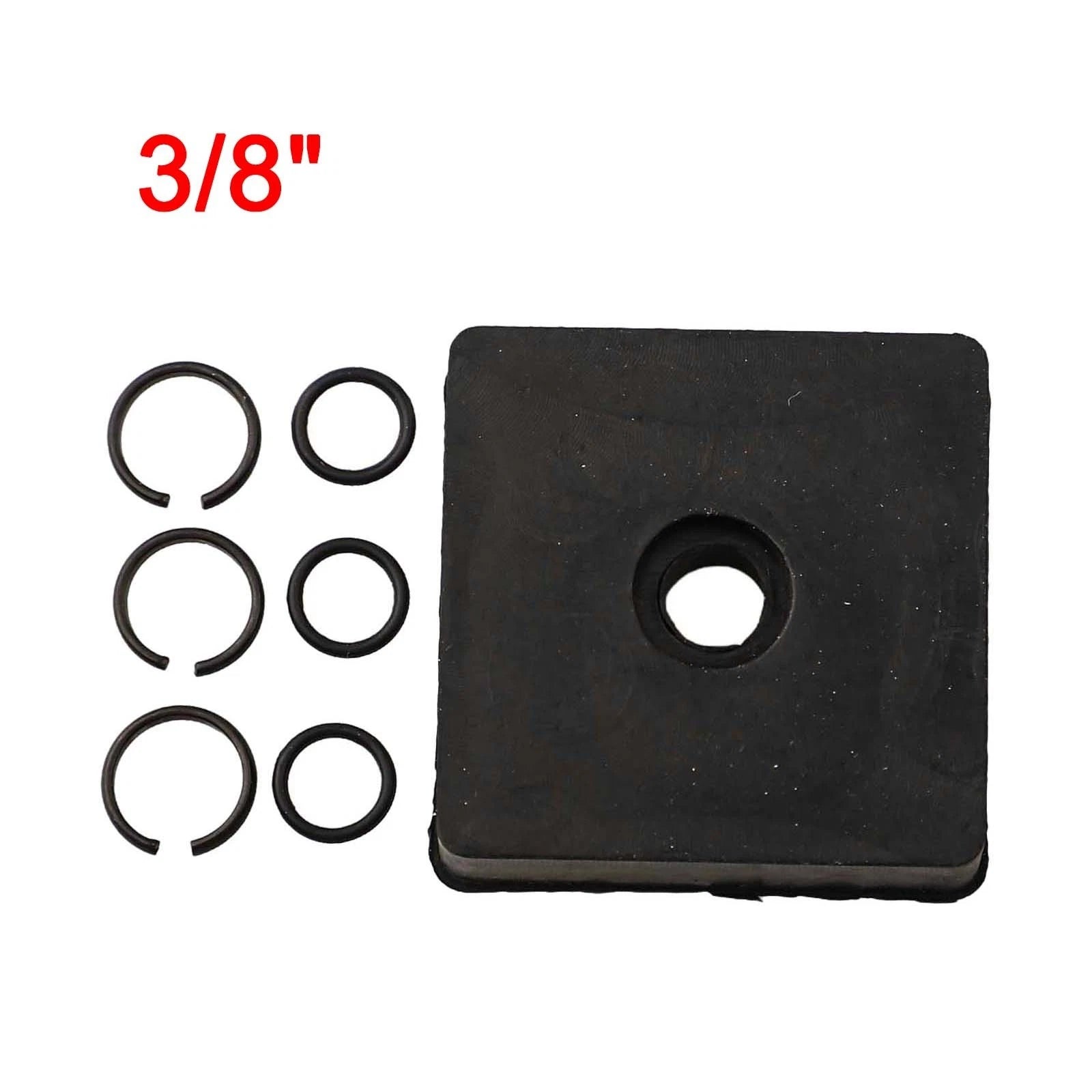Set of 3 Socket Retainer Rings for 3/8" Drive Sockets with O Ring Tool