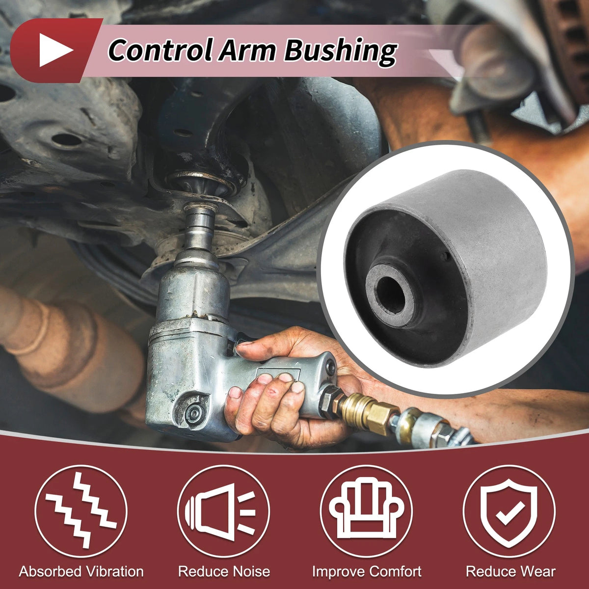 Rear Control Arm Suspension Bushing Replacement for Lexus LX460 LX570 (2008–2021)