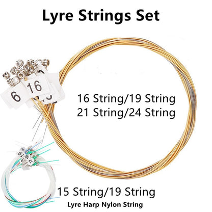Lyre Strings for Outdoor Street Lyre Harp (No Part Numbers)