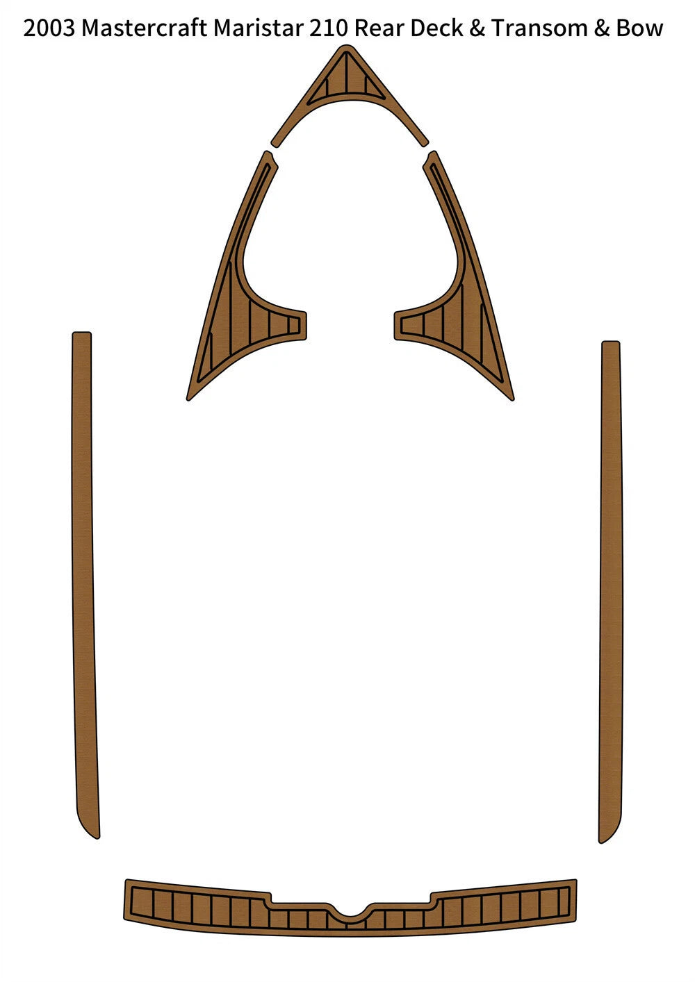 EVA Teak Deck Flooring for Mastercraft Maristar 210 (2003)