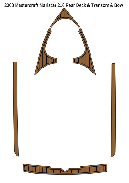 EVA Teak Deck Flooring for Mastercraft Maristar 210 (2003)