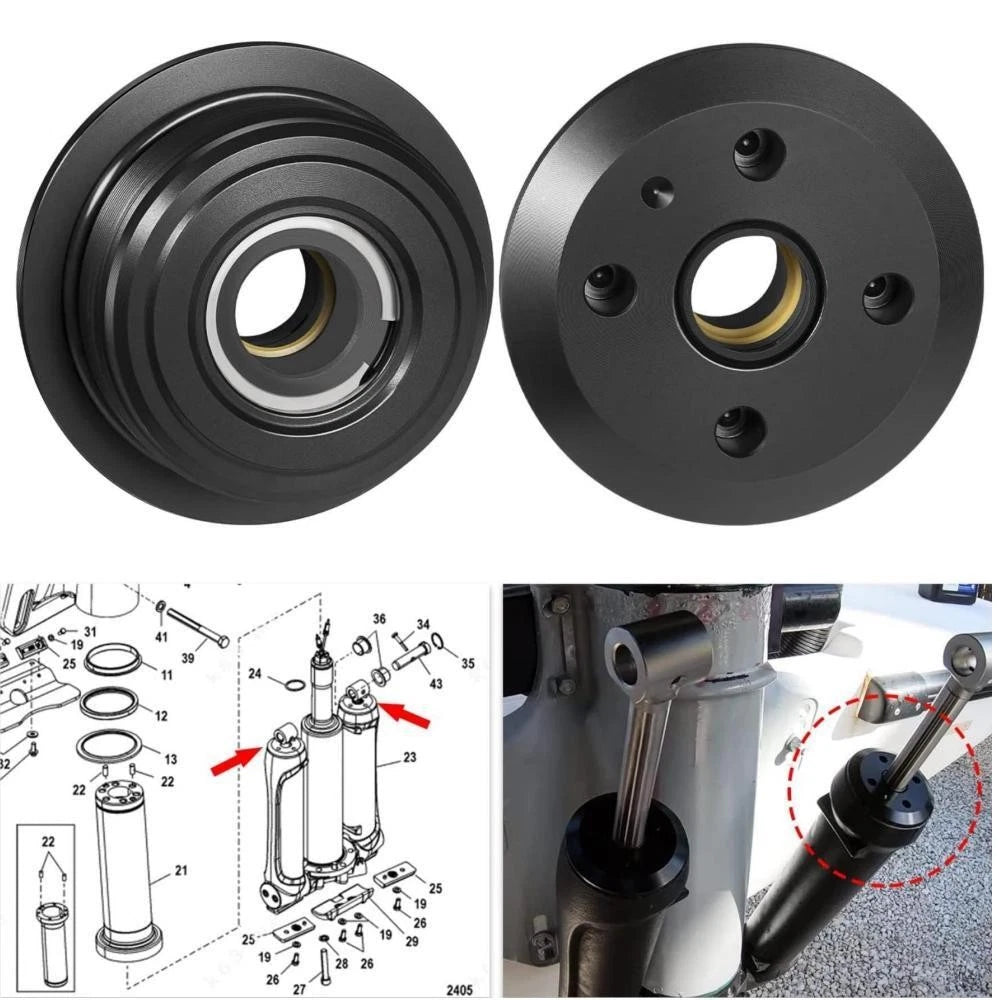 2X Trim Cylinder Cap for Mercury Mariner 200-400 HP 6 Cyl (896157A01, 8M0118299)