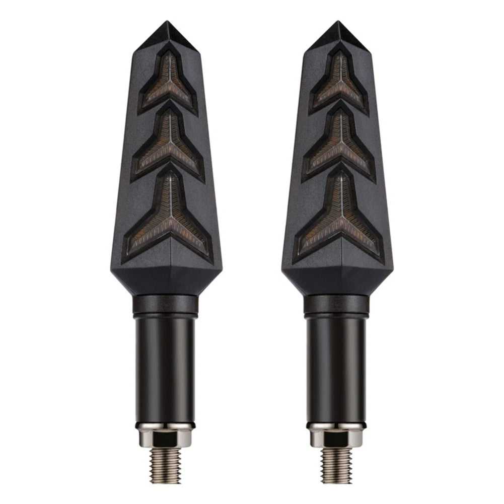 Sequential LED Turn Signal Amber Blinker Light Pair for