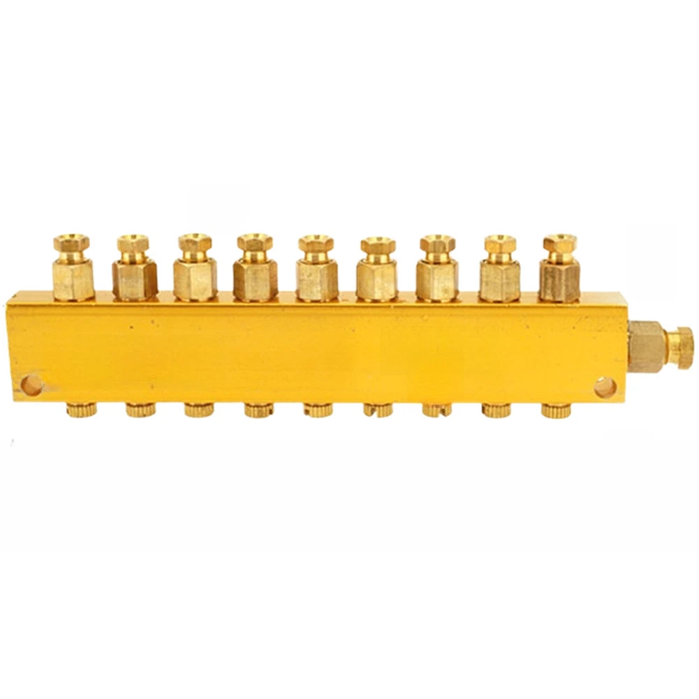 Brass Oil Flow Distributor for Lubrication Systems (Adjustable)