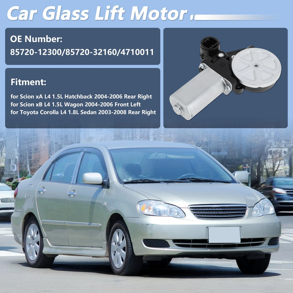 Power Window Lift Motor Replacement for Toyota Corolla (2003–2008)