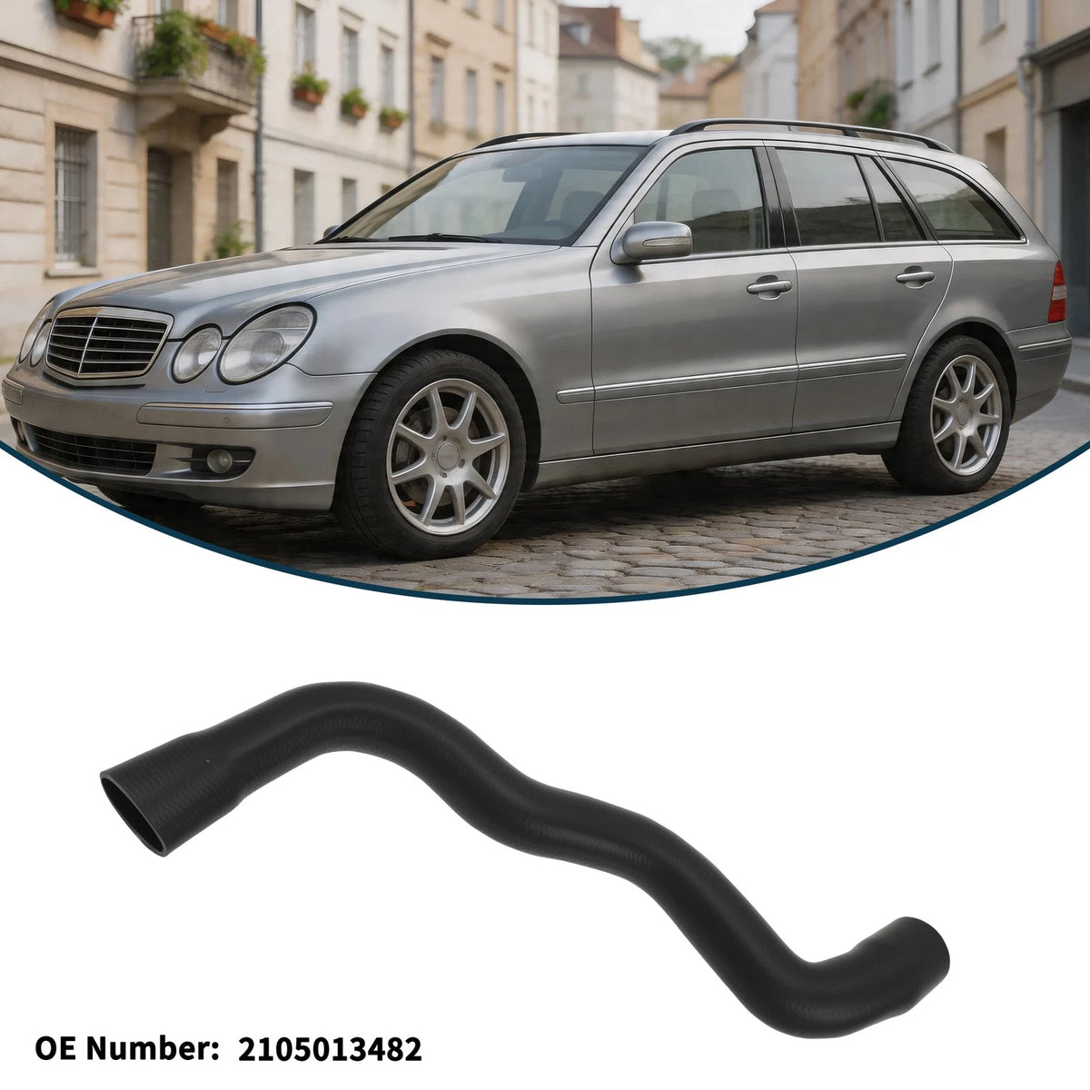 Radiator Hose for Mercedes-Benz E-Class S210 (1996–2002) No. 2105013482