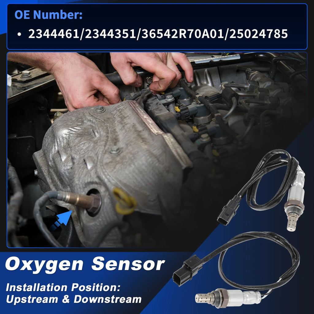 2X Downstream Oxygen Sensor for Honda Odyssey (2008–2010) 25024785