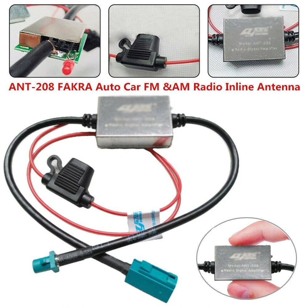 Inline Booster for Car 12V FM & AM Radio (Improved Reception)