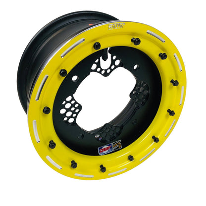 DWT ROK'N LOK Front Yellow Beadlock Rim Wheel for LTR450 LTZ400 (2002–2023)