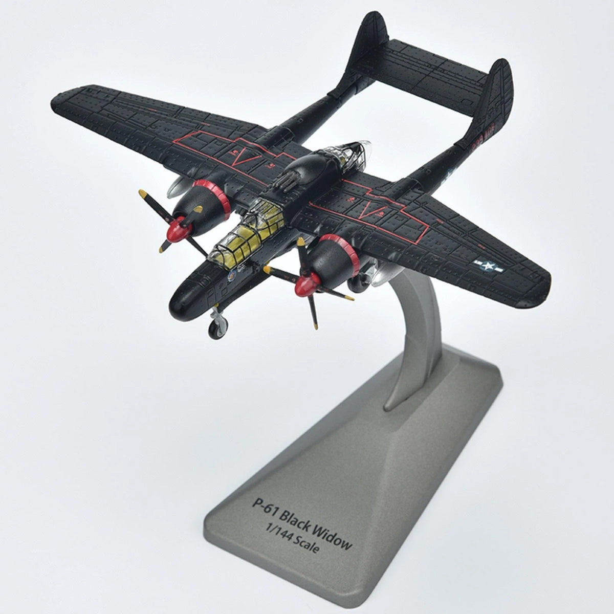 1:144 Scale P-61 Black Widow Bomber Model for WWII USAF (1941–1945)