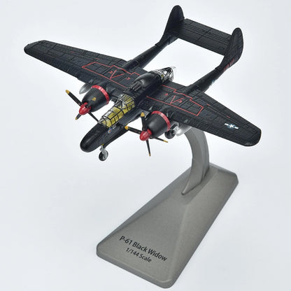 1:144 Scale P-61 Black Widow Bomber Model for WWII USAF (1941–1945)