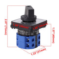 Changeover Switch Cam Selector 20A 3 Positions for