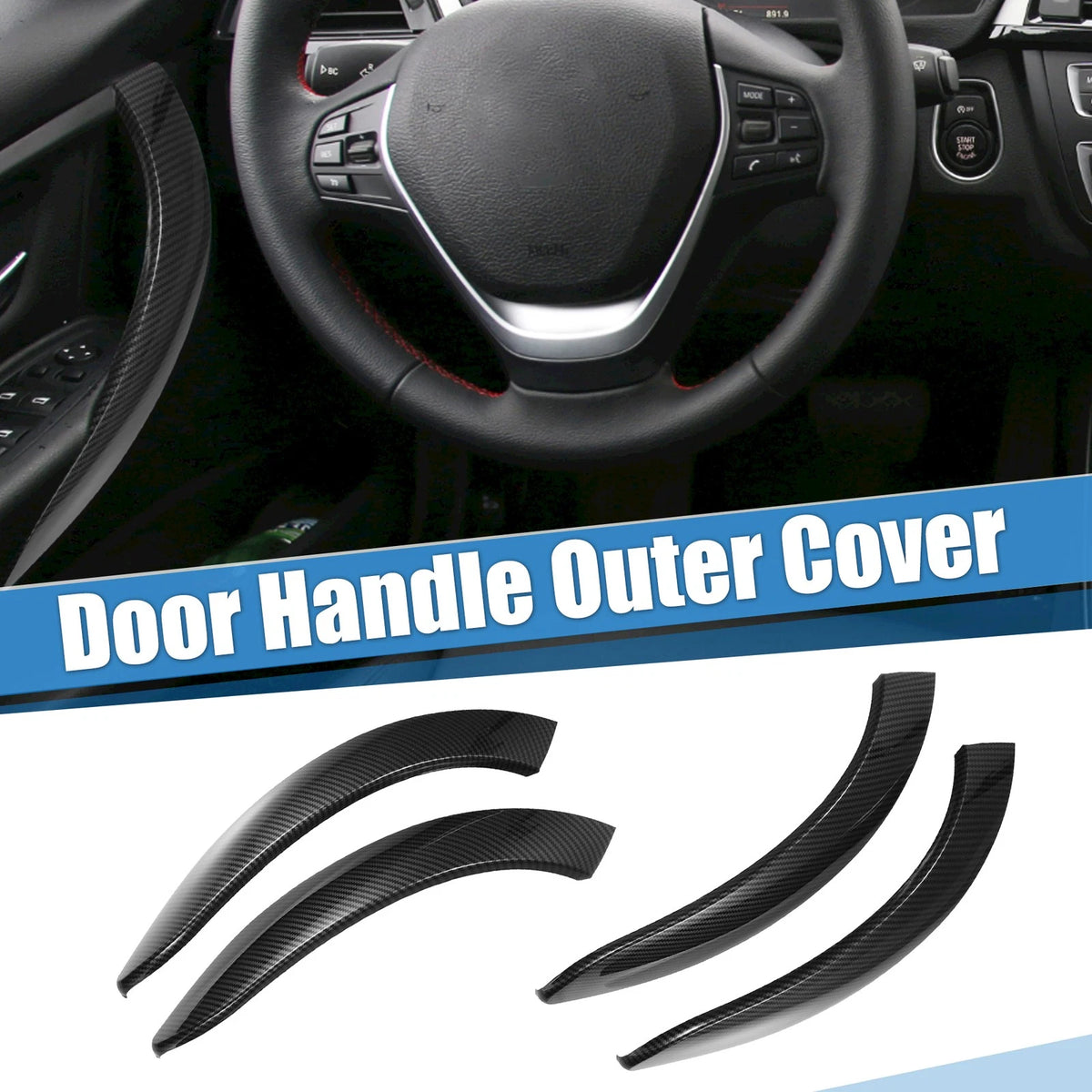 ABS Door Handle Outer Cover Kit for BMW 3 Series 320 328 330 335 M3 F30 (2012–2019)