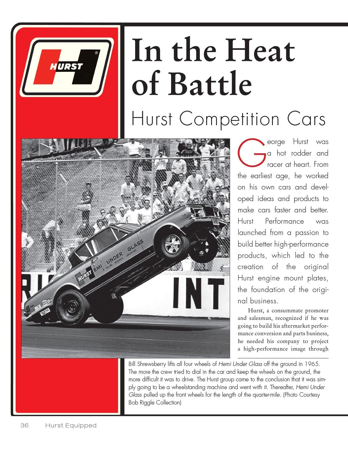 Hurst Equipped Book for Oldsmobile Cutlass