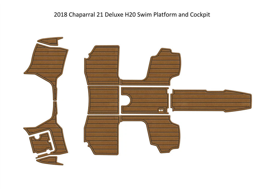 EVA Foam Teak Flooring for Chaparral 21 Deluxe H-20 (2018)