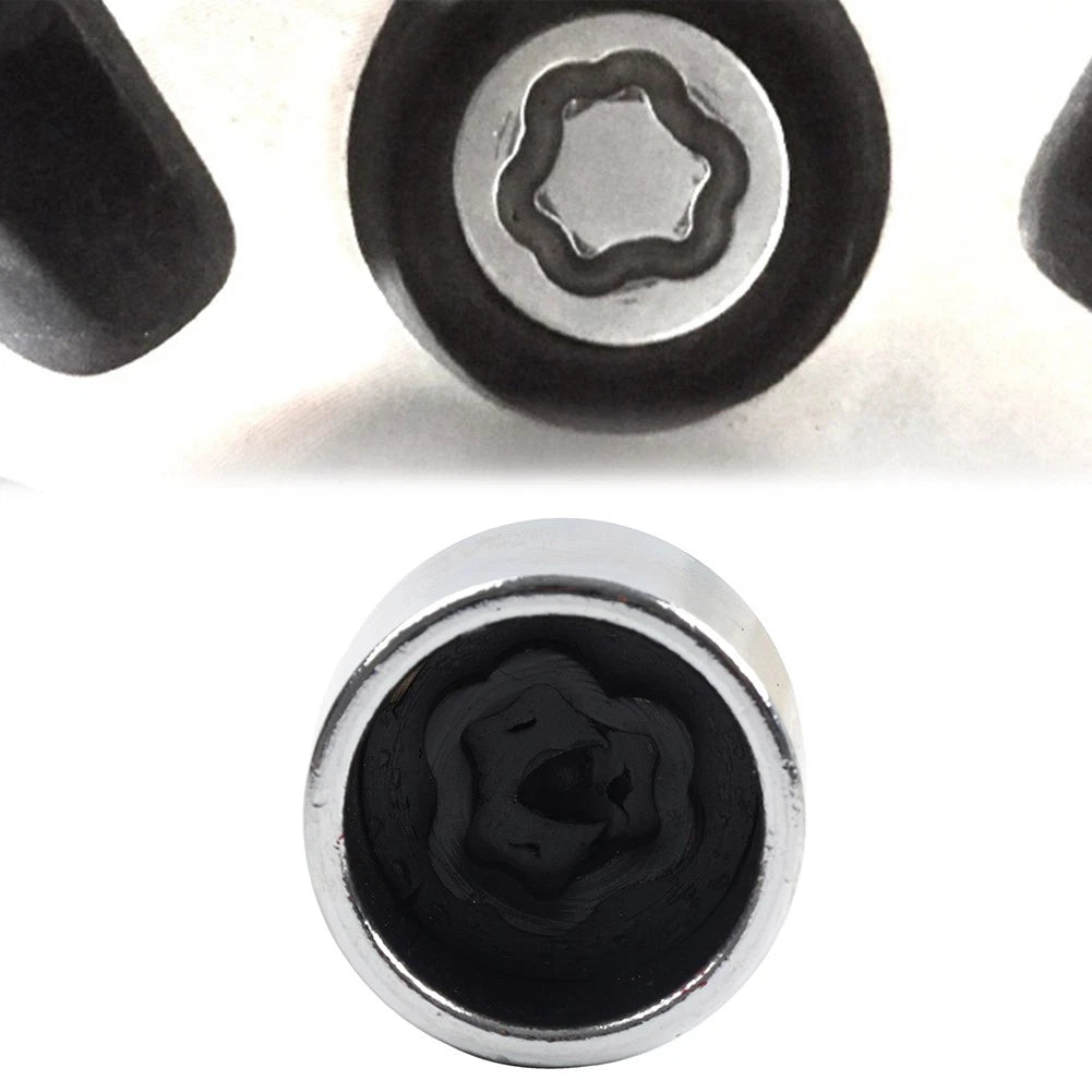 Wheel Lock Key Lug Nuts for Ford Mustang F-150 (2015–2023)