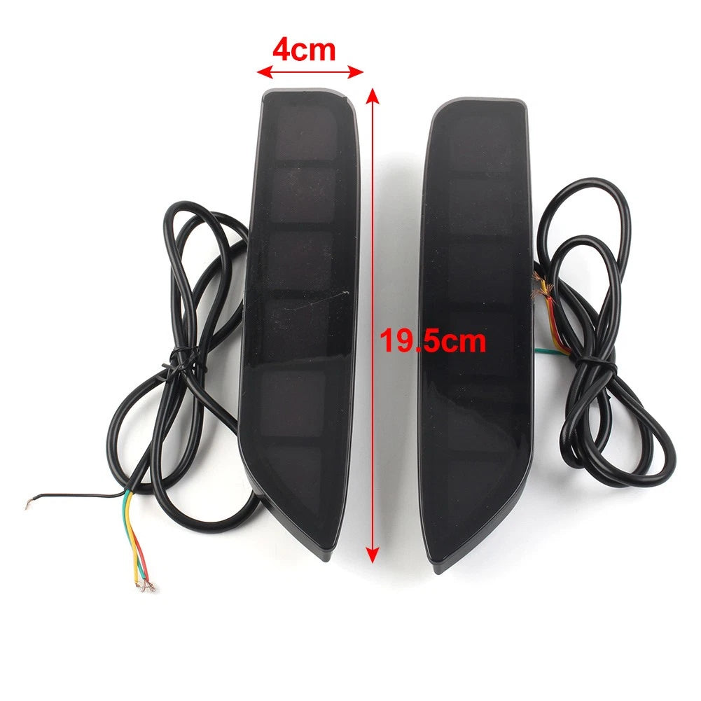 2X Rear Bumper Reflector Brake Fog Lamp Turn Signal Light for Mitsubishi Xpander