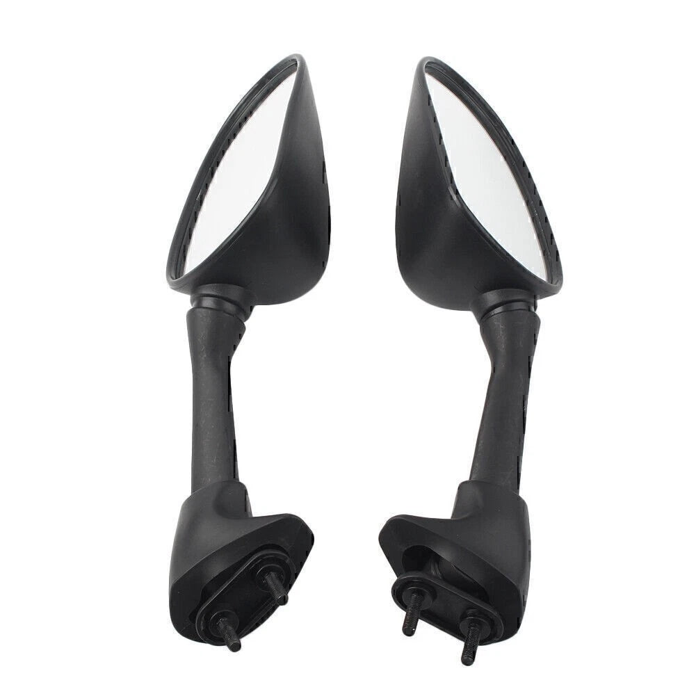 Motorcycle Left+Right Rearview Side Mirrors Black for Yamaha YZF R6 2001 2002