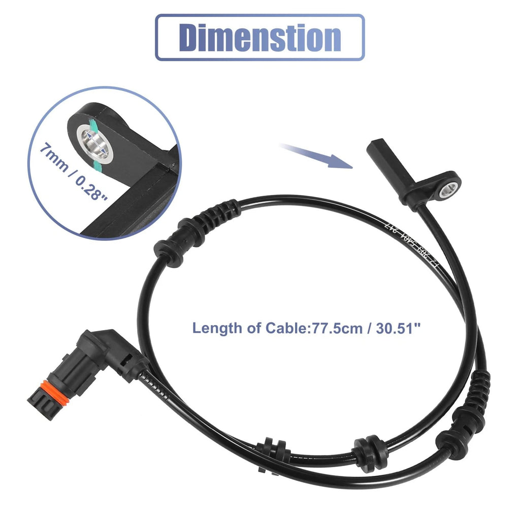 ABS Wheel Speed Sensor Front Left for Mercedes-Benz C280 C350 (2005–2015)