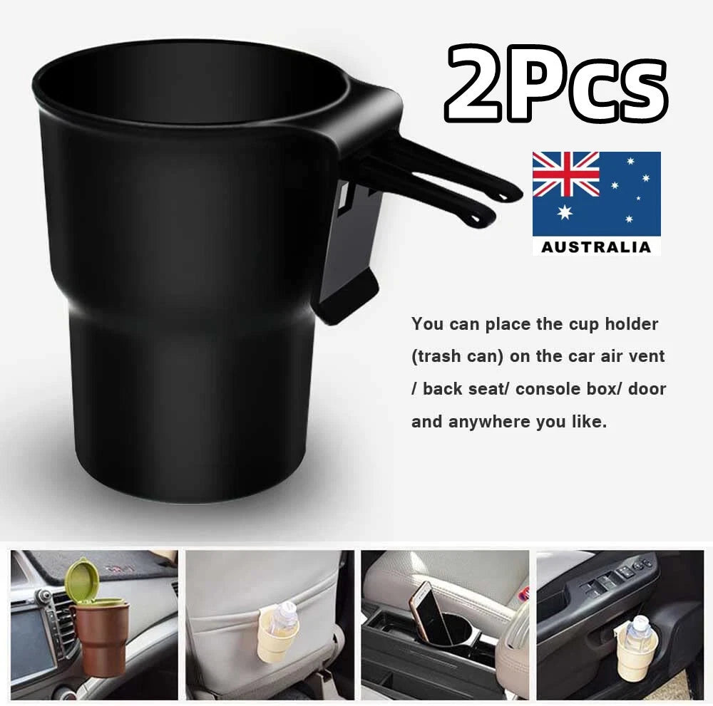 2Pcs Universal Car Cup Holder for Air Vent Door Mount