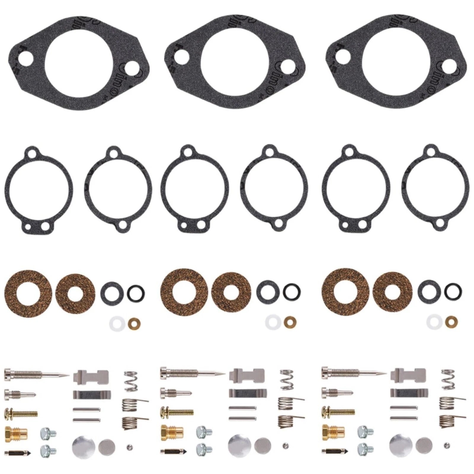 3Pcs Carburetor Rebuild Kit for Mercury 65-150 Inlines (#1395-5109-1, 1395-5109)